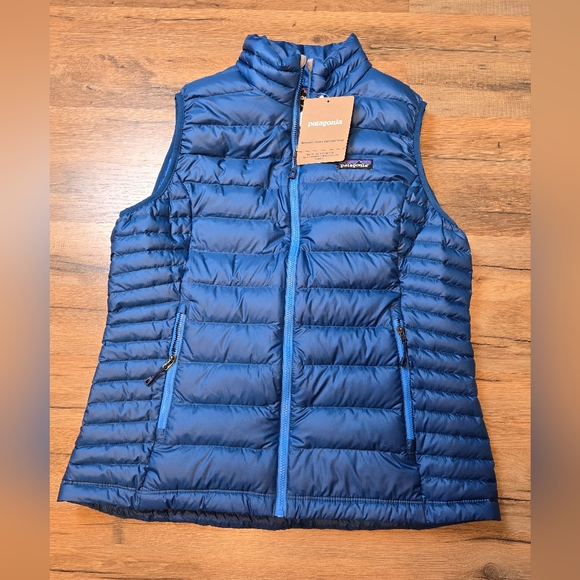 Patagonia Jackets & Blazers - Patagonia Down Sweater Vest Women's Large Big Sur Blue NBC Sports NWT